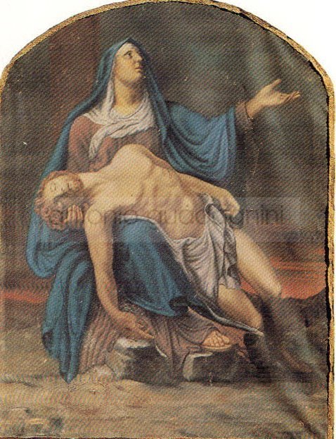 La Pietà - 1838 ca. - olio su tela cm. 123x93 - Nadro (BS)
